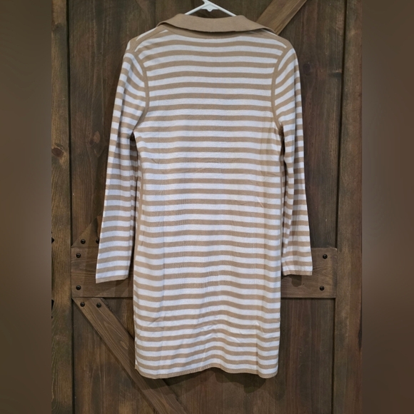 NWT Chico's Reversable Stripe Cardigan Size 0 - Picture 3 of 4